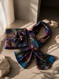 Pagne, foulard et son chouchou satiné